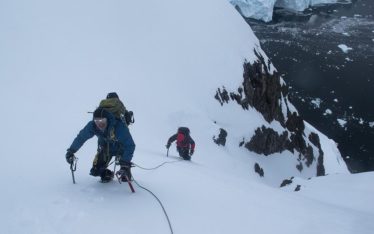 paradise bay mountain climbing antarctica