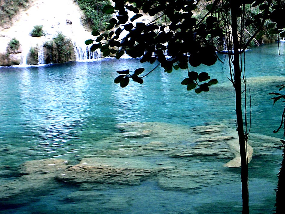 The blue-green pools of Semuc Champey