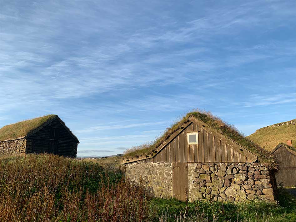 Faroe Islands Grass roofed houses