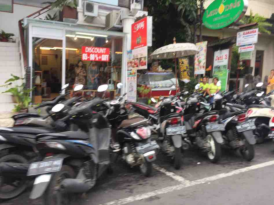 Scooter Parking Bali