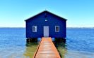 blue boat house